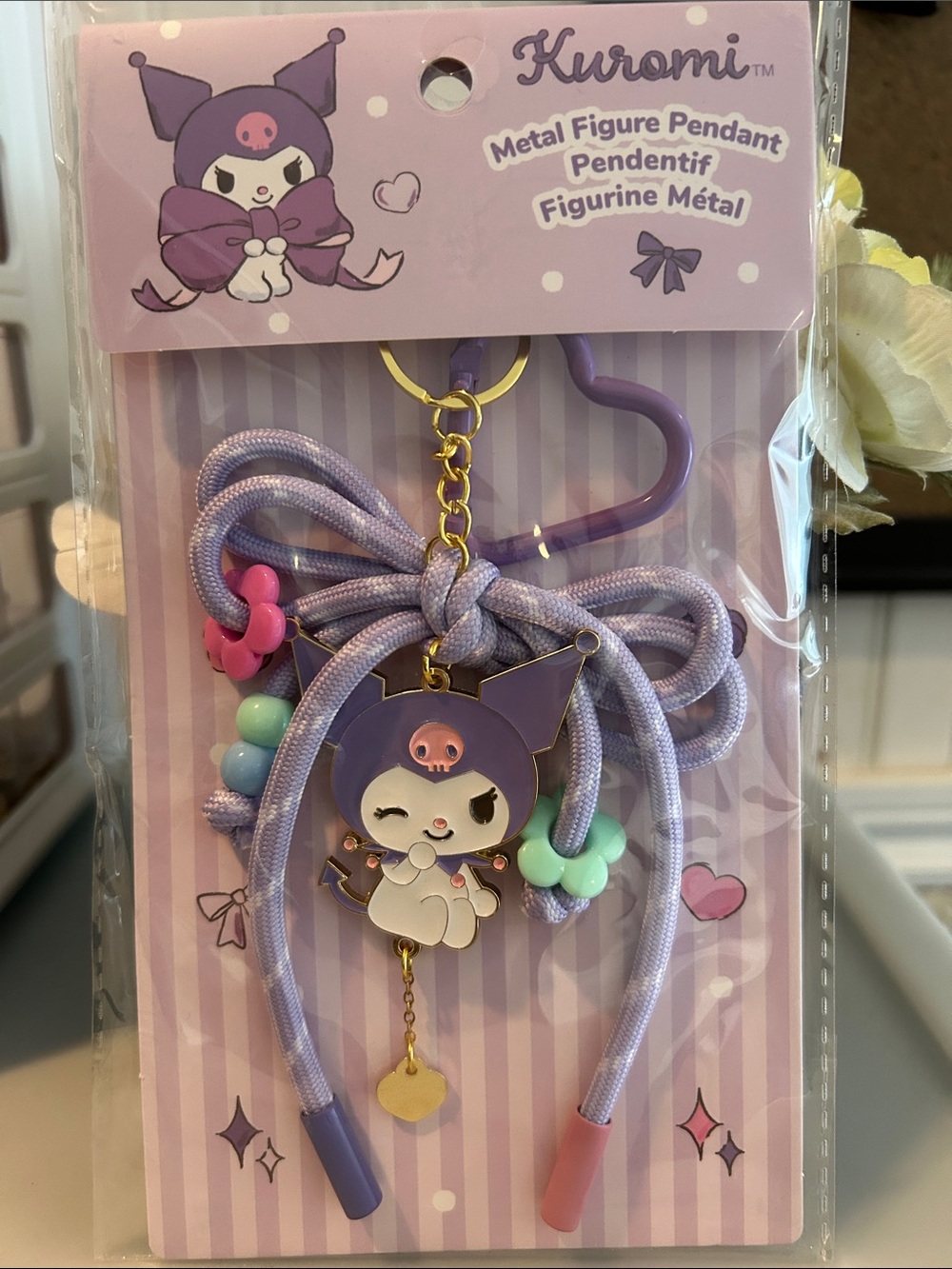 Kuromi Purple Character Pendant Hair Accessory for Kids